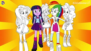 My Little Pony Coloring Book - Equestria Girls Coloring - Sunshine - KidsGame TV