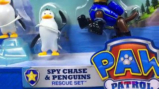 UNBOXING PAW PATROL SPY CHASE AND PENGUINS RESCUE PLAYSET AND FUN WITH MONKEY TEMPLE ADVENTURE BAY