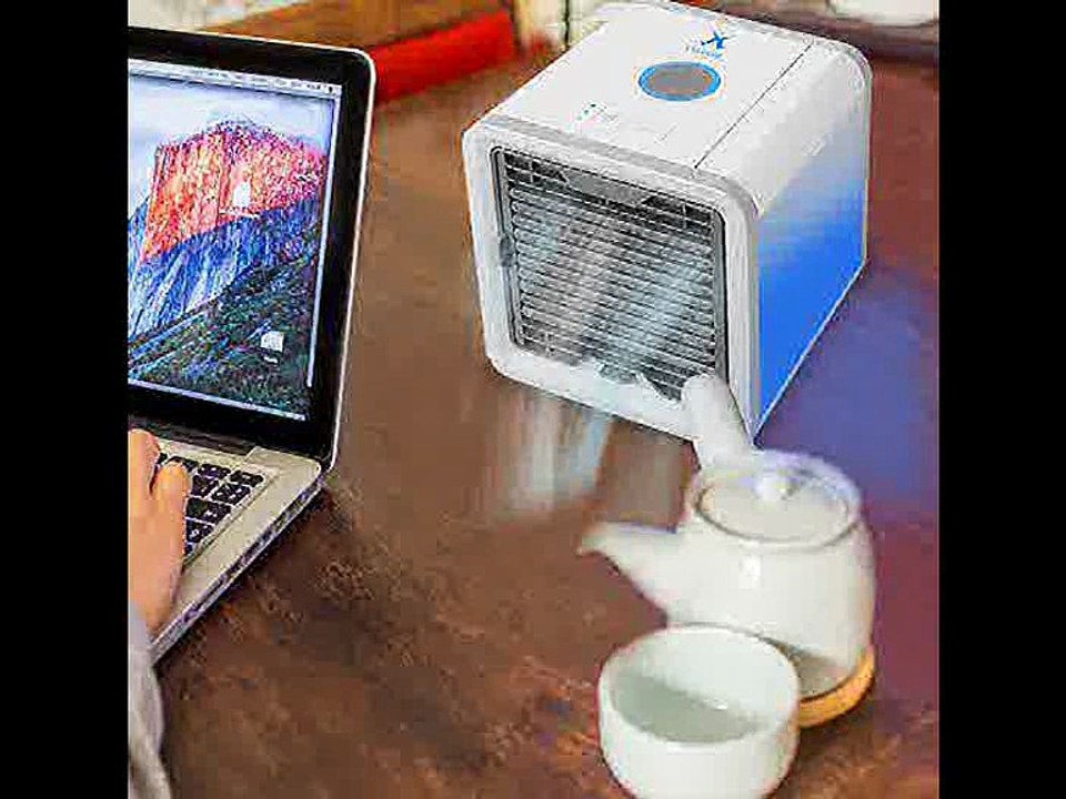 [- Personal Space Air Cooler, 3 in 1 Portable Cooler Air Humidifier & Purifier 2018 Update with