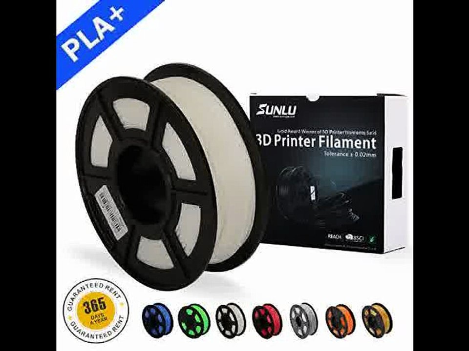 [- SUNLU 3D Printer Filament PLA Plus, 1.75mm PLA Filament, 3D Printing Filament Low Odor, Dimensio