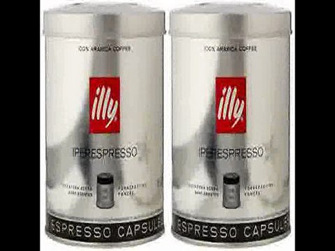 [- illy Iperespresso Dark Roasted 21 Espresso Capsules, 140.7g (Pack of 2, Total 42 Capsules) -]