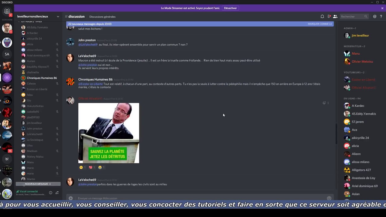 Jim Leveilleur - Live Discord du mercredi 21 mars 2018 - partie 4