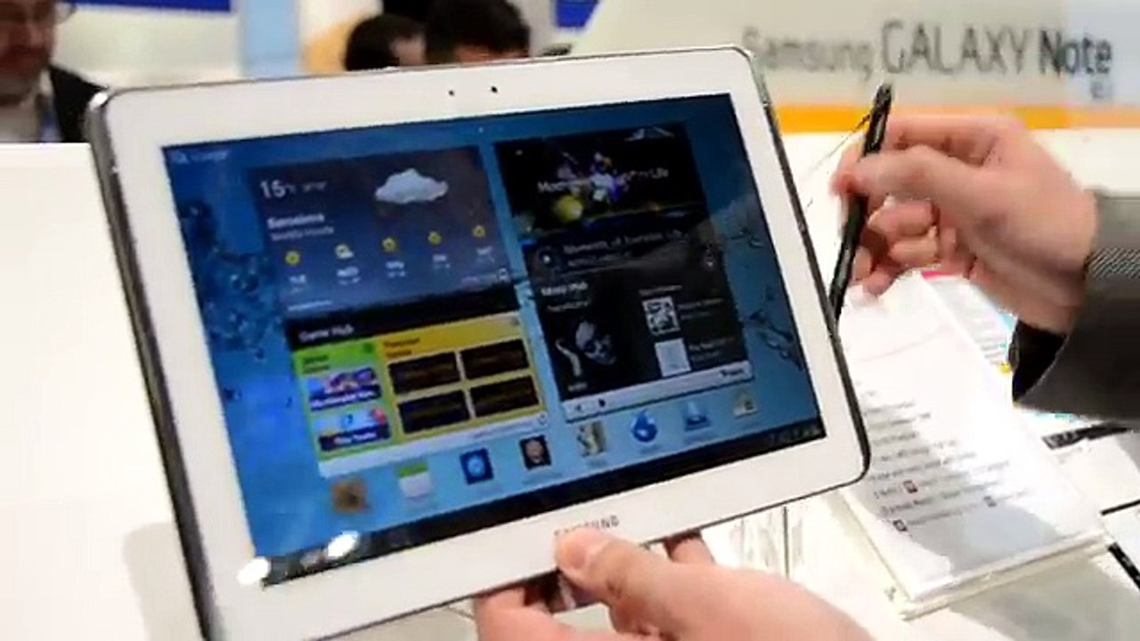 Мини-обзор планшета Samsung Galaxy Note 10.1 от Droider.ru [MWC new]