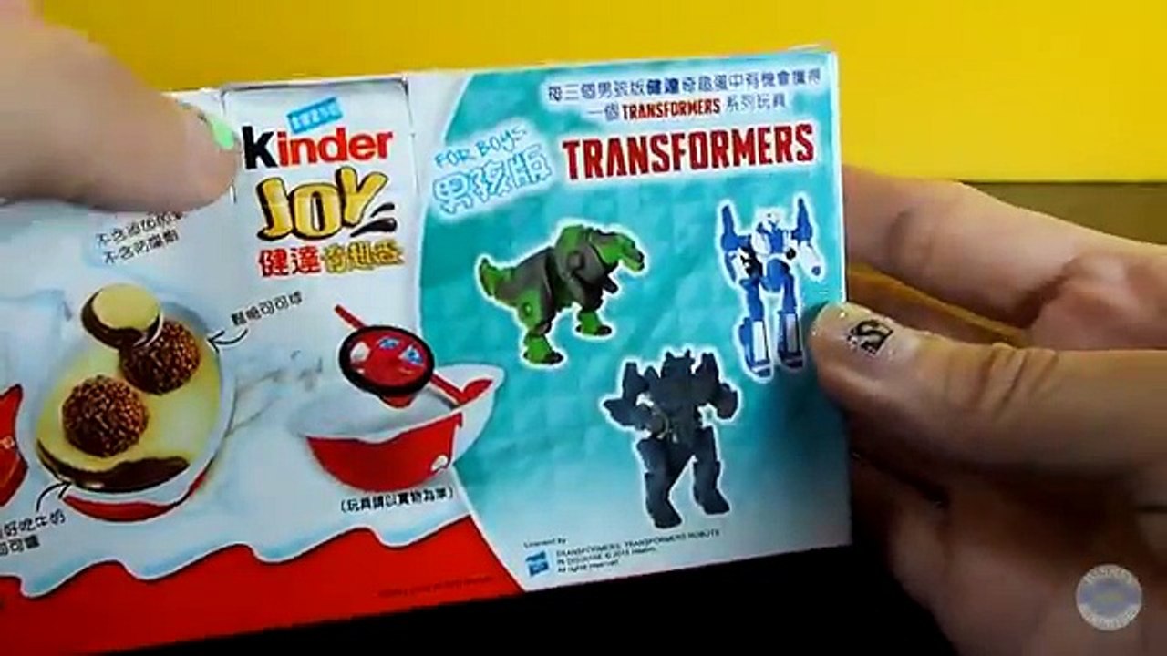 kinder joy transformers toys