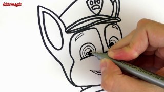 Coloring Pages Paw Patrol Drawing for Kids | Coloring Book to Learn Colors