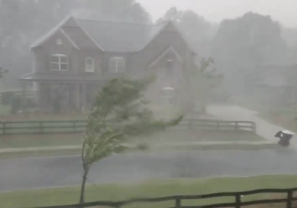 Heavy Rains, Strong Winds Batter Canton Neighorhood