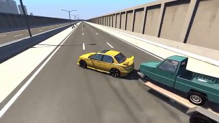 BeamNG.drive - Cars Attack Motorbikes