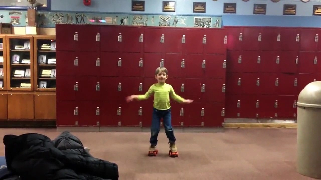 Young Boy Does A Killer Dance Routine On Roller Skates