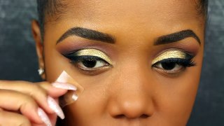 Gold Cat Eyeliner Tutorial | Ellarie