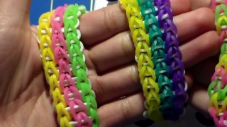 Como Hacer Pulsera de Gomitas en Triple: How to make the rainbow loom:Triple singe