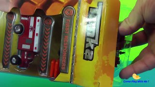 Toy Ambulance vehicle Police Car and Fire Truck unboxing presentation