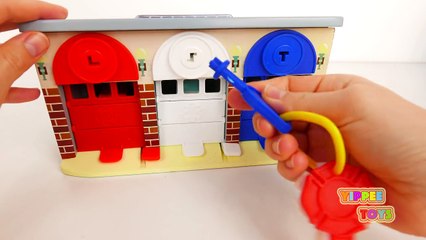 Fire Truck Police Car Ambulance Emergency Vehicles with Garage Playset for Kids