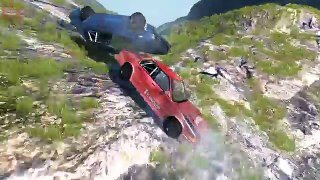 Big Chain Vehicles Couplers Crashes deep falls BeamNg drive #1