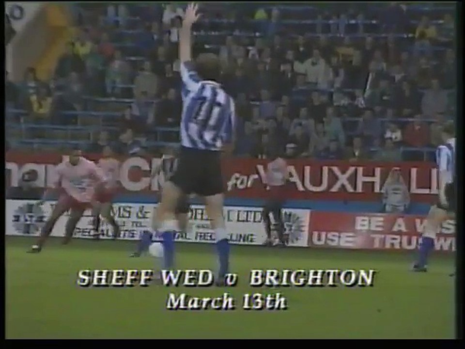 Sheffield Wednesday - Brighton & Hove Albion 13-03-1991 Division Two
