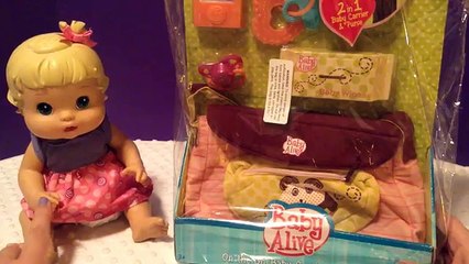 Baby Alive On The Go Baby Carrier and Purse Diaper Bag