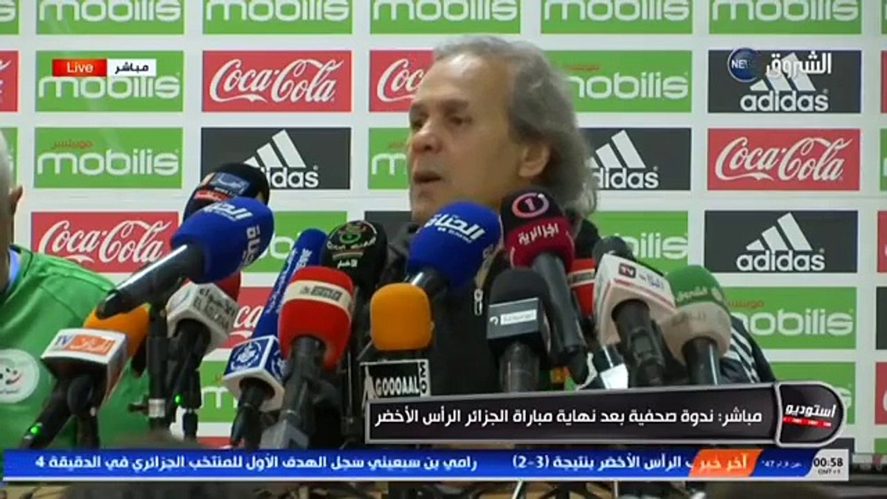 رابح ماجر- لن استقيل و سوف تعيشون في ازمة بعد ذهابي عن المنتخب الجزائري