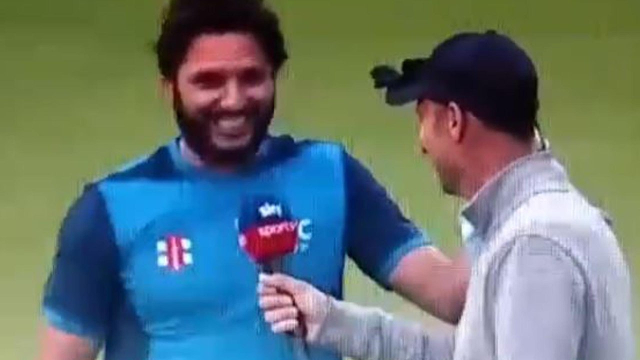 Shahid Afridi Hilarious Answer to Nasser Hussain