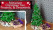 Miniature Christmas Tree, Ornaments, & Presents; Tutorial