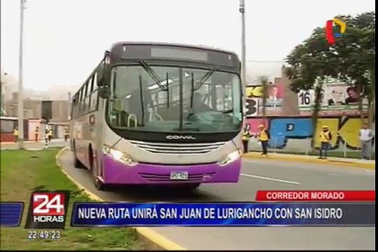 Protransporte da detalles de la ampliación del servicio del Corredor Morado hasta San Isidro