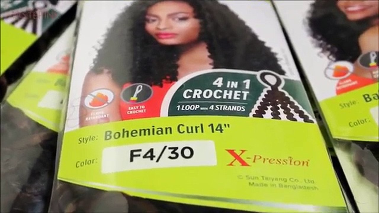 ILLUSION #CROCHETBRAIDS FAUX UPDO | #OUTRE 4 IN 1 CROCHET XPRESSION BOHEMIAN CURL | TASTEPINK