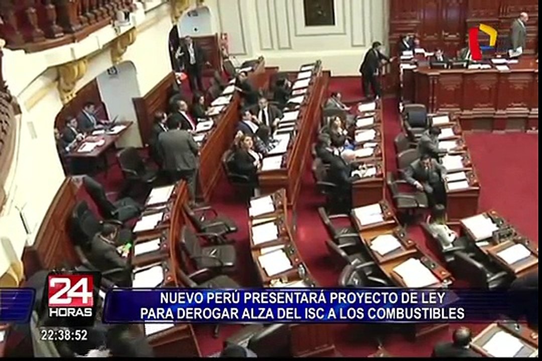 Bancadas presentarán proyectos de ley para derogar alza del ISC a la gasolina