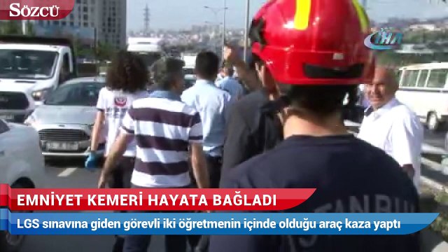 Sınava giden öğretmenler ölümden döndü