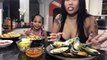 Green mussels and DINOSAUR Nuggets MUKBANG lovelymimi