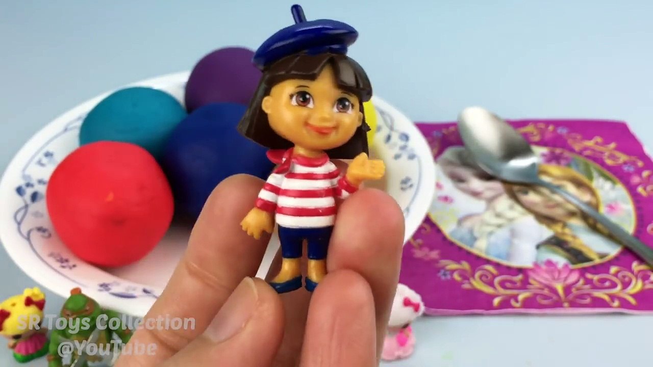 Play and Learn Colours with Playdough Balls Dessert Surprise Toys Fun for Kids