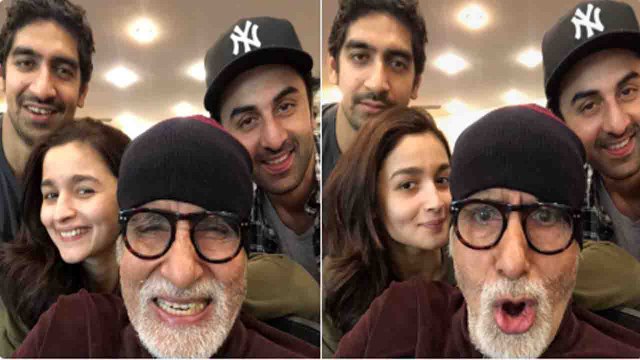 Ranbir Kapoor - Alia Bhatt ENJOY their time with Amitabh Bachchan ! |FilmiBeat