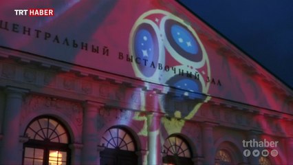 Dünya Kupası ışık şovu Moskova'yı aydınlattı