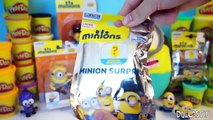 Minions Play Doh Surprise Egg with Disney Frozen, Marvel, Skylanders, Care Bears - Despicable Me
