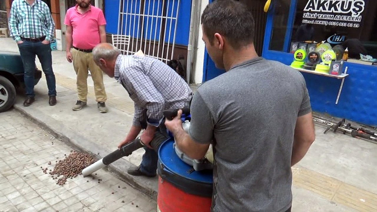 - Bu da 'amele kovar'- Amele bulamayınca fındık toplama makinesi üretti