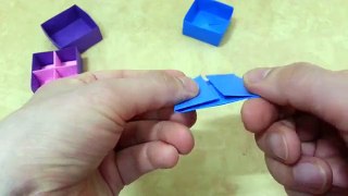 273 Origami 종이접기 (사각 상자) 색종이접기 折纸 оригами 摺紙 折り紙 اوريغامي