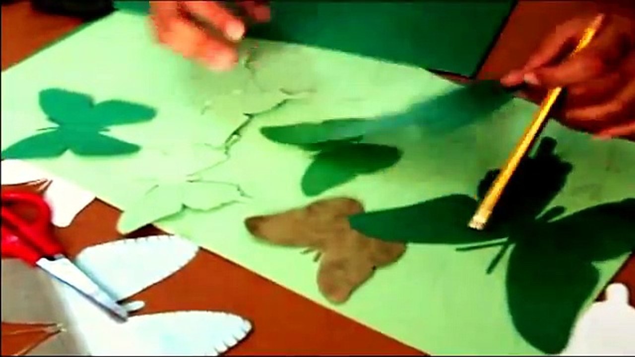 Como Hacer Mariposas Para Decorar (MANUALIDADES)