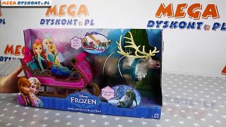 Disney Frozen - Sanie Anny i Elzy z Reniferem / Anna and Elsas Royal Sled - Mattel - CMG64
