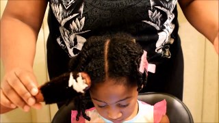 KIDS NATURAL HAIRSTYLES: ROPE TWISTED BUNS(Back To School)