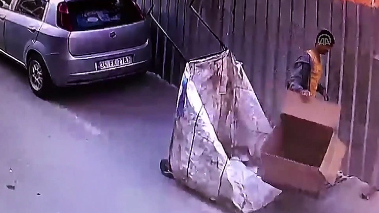 Mazgal hırsızlığı güvenlik kamerasına yansıdı - İSTANBUL