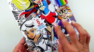 DC Super Hero Girls Velvet Sparkle Poster Set Coloring Book Episode 1 | Evies Toy House