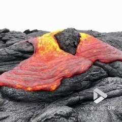 Cette lave ressemble à un bonbon géant !