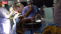 E pabesueshme/ Pacienti i bie kitarës gjatë kohës që po bënte operacion në tru (360video)