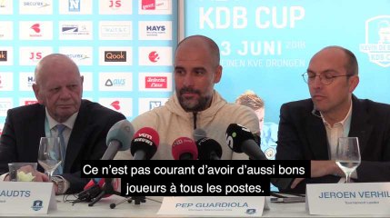 Pep Guardiola : "Cette somme d’individualités qu'a la Belgique, vous devez en être si fiers"