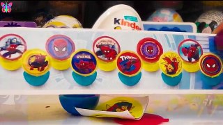 Huevos sorpresa kinder en español, spiderman y los minions 2016 con juguetes 4k