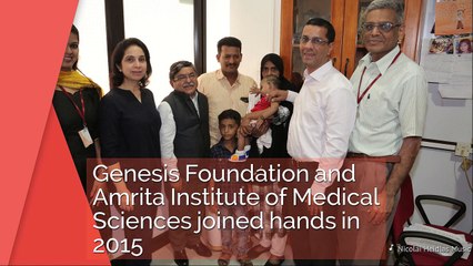 Founder Trustee Jyoti Sagar visit GF kids at Amrita Institute of Medical Sciences