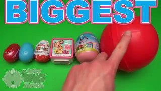 Surprise Eggs Learn Sizes from Smallest to Biggest! Opening Eggs with Toys, Candy and Fun! Part 41