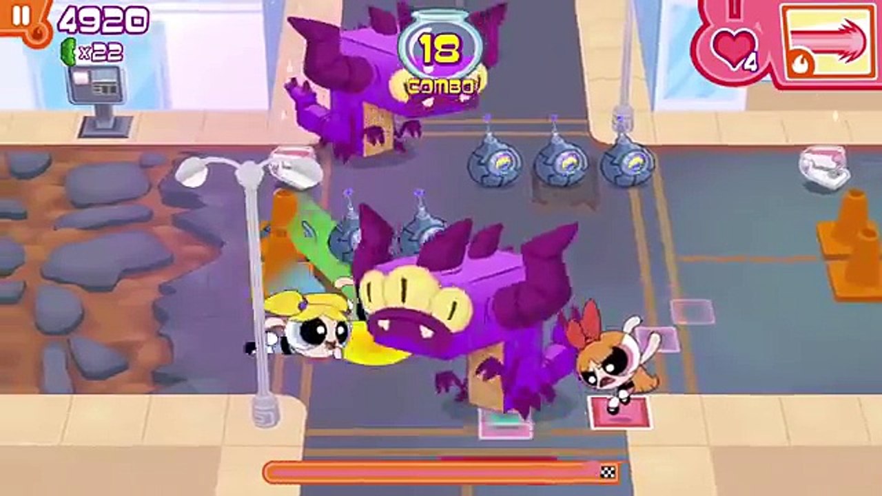 Powerpuff Girls Flipped Out (by Cartoon Network) iPhone 6S Gameplay Walkthrough - Part 4