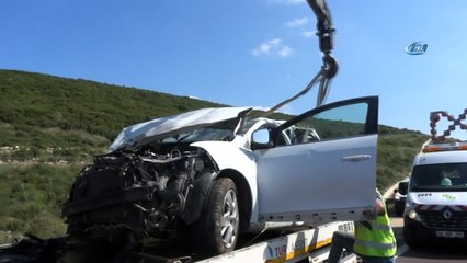 Otomobil şarampole uçtu: 1 ölü, 1 yaralı