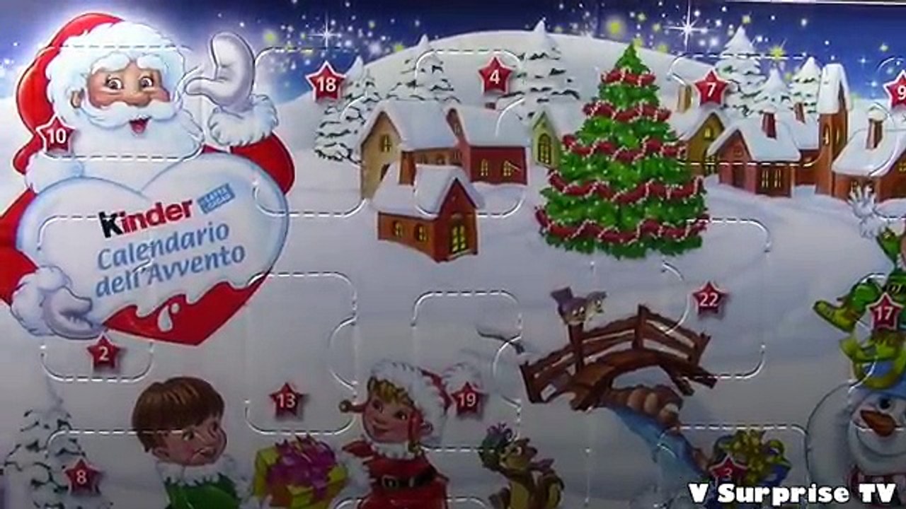 Calendario dellavvento 2016 Kinder sorpresa- huevos oeufs ovetti di