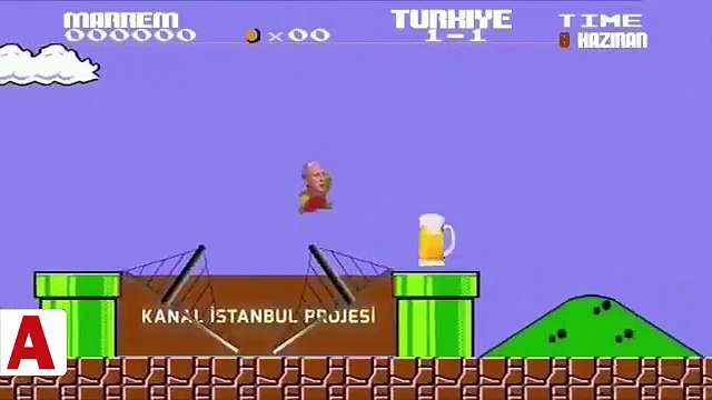 Muharrem İnce�nin Mario versiyonu izleyenleri kahkahaya boğdu