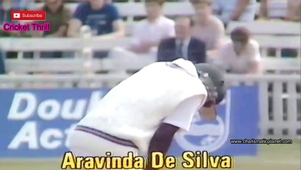 Arevinda de Silva Test Debut vs England at Lords One off Test in Aug 1984