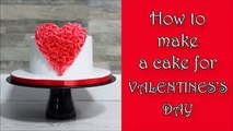 HEART CAKE for VALENTINES DAY! ❤ Valentines day cake tutorial